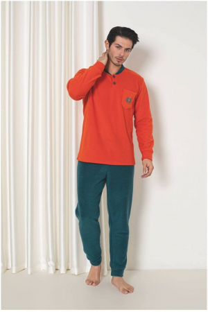 Pijamale cocolino barbati - Pijama barbati cocolino polar, material fin, delicat si moale embody.ro