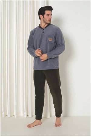 Pijamale cocolino barbati - Pijama barbati cocolino polar, material fin, delicat si moale embody.ro