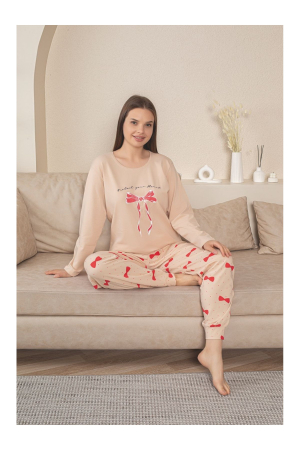 Pijama lunga dama, bumbac calitativ fin lycra, corai 5013 [1]