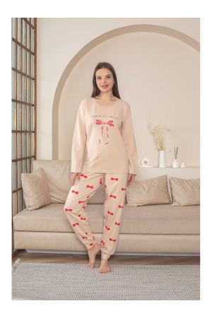 Pijama lunga dama, bumbac calitativ fin lycra, corai 5013 [2]