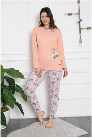 Pijamale dama bumbac - Pijama dama bumbac, confortabila embody.ro