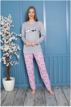 Pijamale dama bumbac - Pijama dama bumbac, confortabila embody.ro