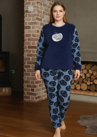 Pijama dama cocolino batal marime mare, pufoasa si calduroasa, 14215 [1]