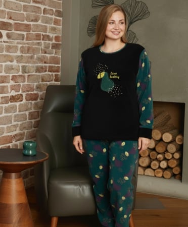 Pijama dama cocolino batal marime mare, pufoasa si calduroasa, 14226 [1]
