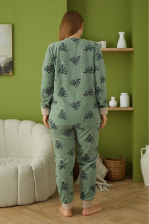 Pijama dama cocolino batal-marime mare, pufoasa si calduroasa embody.ro [1]