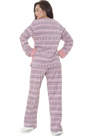 Pijama dama, cocolino pufoasa cu imprimeu Ursulet [1]