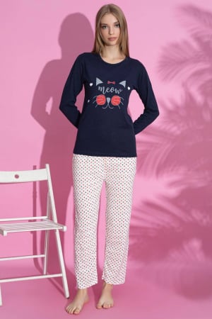 Pijamale cuplu - Pijama dama bumbac, embody.ro