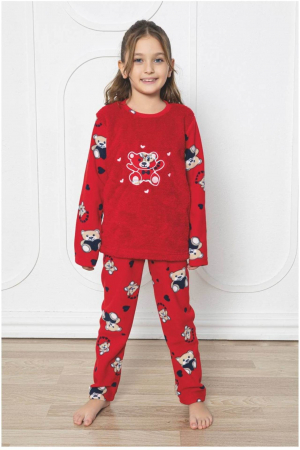 Pijamale copii - Pijama fete cocolino, pufoasa si calduroasa,embody.ro
