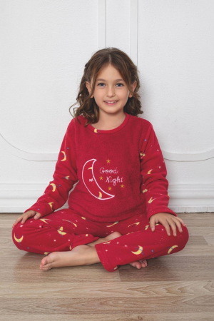 Pijamale copii - Pijama fete cocolino, pufoasa si calduroasa,embody.ro