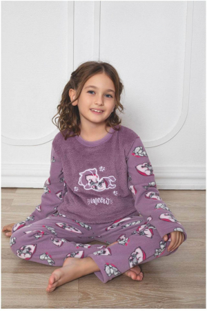Pijama fete cocolino, pufoasa si calduroasa,embody.ro [1]