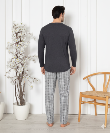 Pijama lunga bumbac pentru barbati mare 15707 [2]