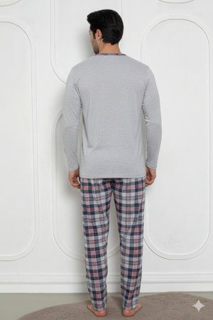Pijama lunga bumbac pentru barbati, gri 836 [1]