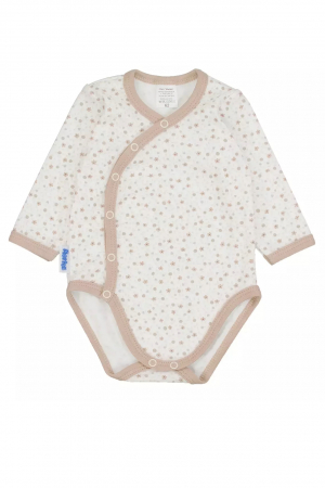 Set 2 piese body bebelusi, maneci si pantaloni lungi, bumbac, bej, embody.ro [1]
