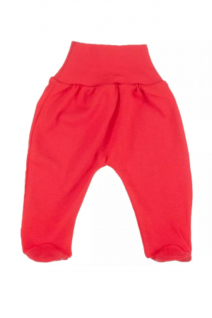Set 2 piese body bebelusi, maneci si pantaloni lungi, bumbac, imprimeu Craciun, rosu,  embody.ro [2]