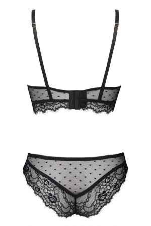Set 2 piese lenjerie sexy, sutine plus chilot, negru, embody.ro [8]