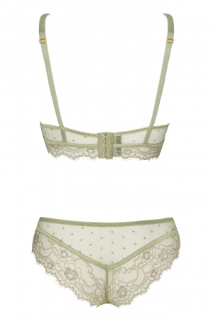 Set 2 piese lenjerie sexy, sutine plus chilot, kaki, embody.ro [7]