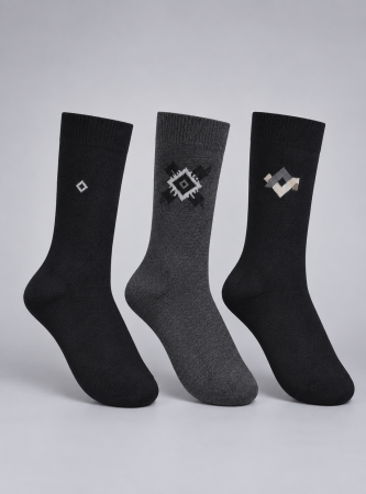 sosete barbati - Set 3 perechi sosete lungi barbat, marime 41-46