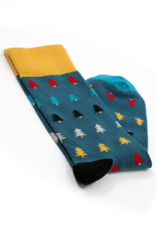 Set 4 perechi sosete lungi barbat, tematica de Craciun, marimea universala 41-45 [4]