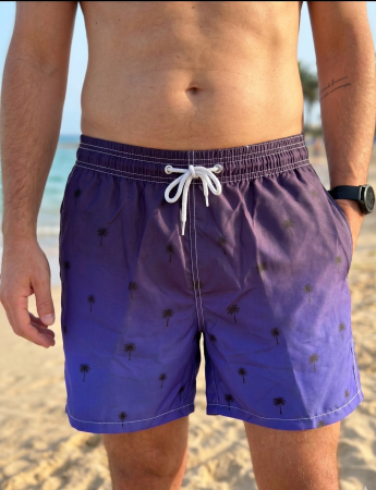 Sort baie barbati - Sort de baie barbati, tip pantalon scurt, cu buzunare 756 albastru