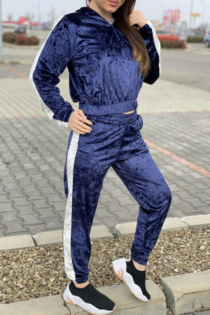 Trening catifea dama, doua piese, Velvet Edition, Bluemarin marime L [4]
