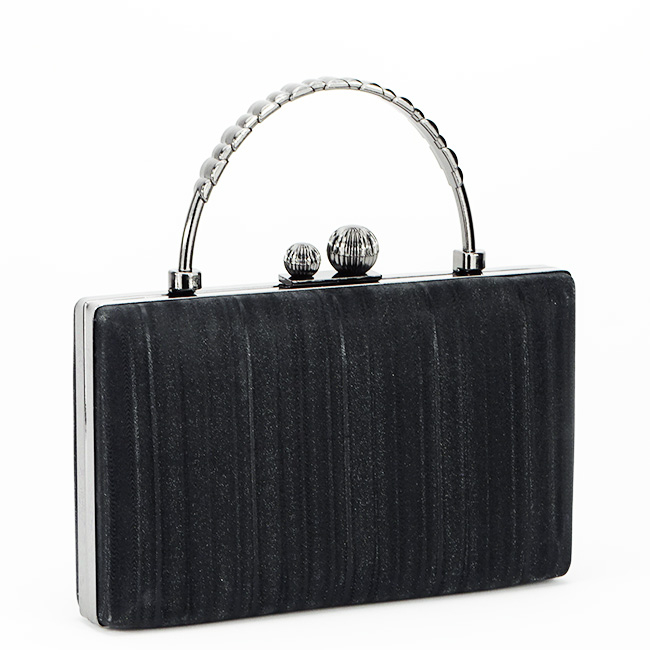 Clutch negru cu maner B-BME-622 05