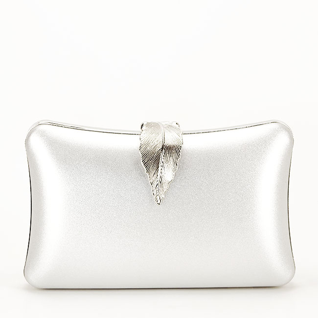 Clutch elegant accesorizat B-BME-600 05 Argintiu