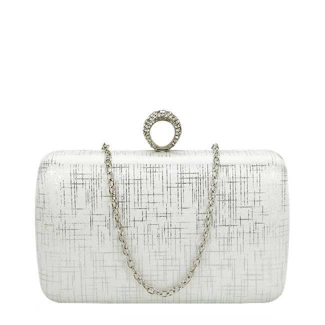 Clutch elegant alb B-BFL-22754 05