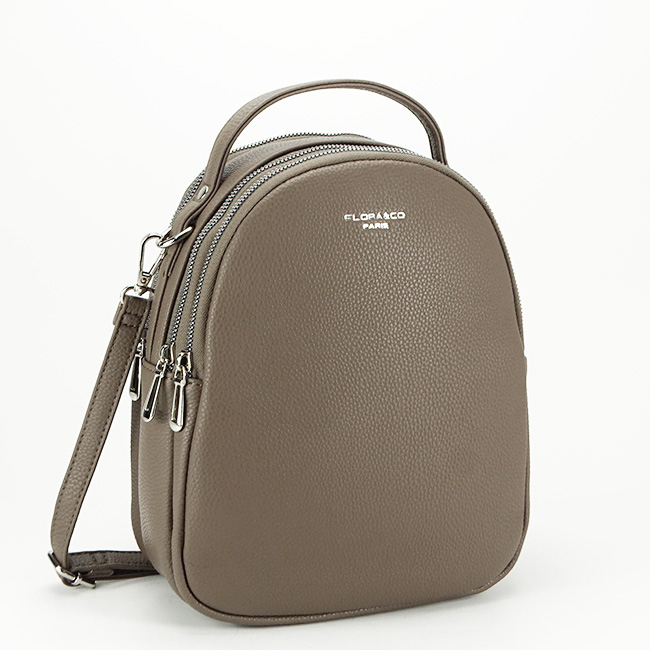 Rucsac maro taupe convertibil in geanta B-F3607 18