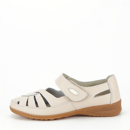Mocasini si balerini - Balerini dama din  piele naturala, Confort B-8032-1 Bej M5