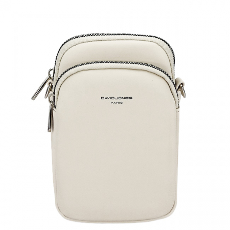 Pénztárcák - David Jones krém crossbody táska CM6906 M0