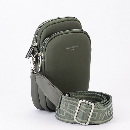 Pénztárcák - David Jones khaki crossbody táska CM6906 M0