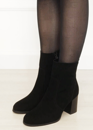 Botine - Botine dama negre din piele naturala B-Y2370 117