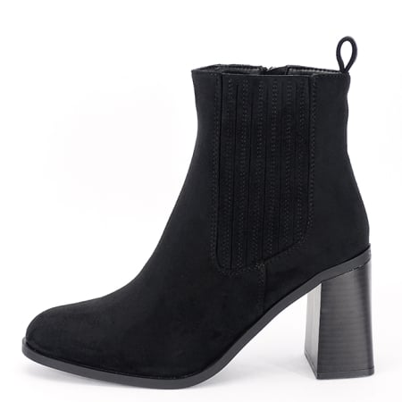 Botine - Botine negre elegante B-1619 115