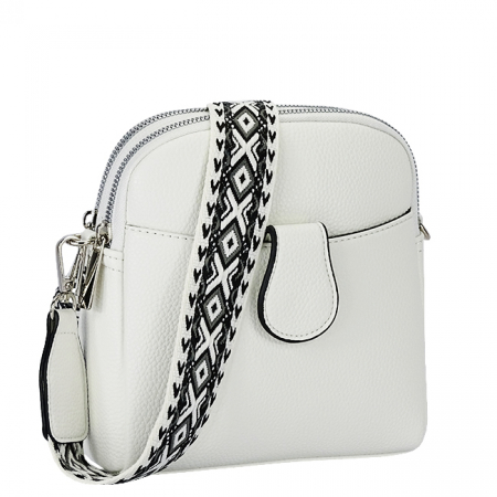 Femei - Geanta dama crossbody Flora&CO B-F2329 14, Alb