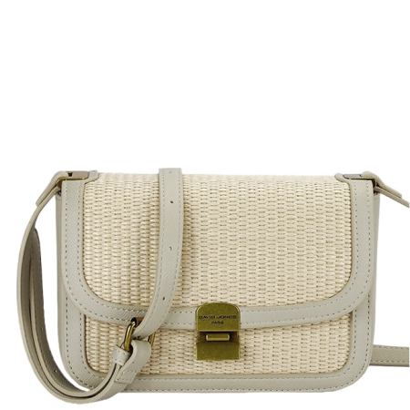 Genti mici - Bézs crossbody táska fonott mintával CM7497 15