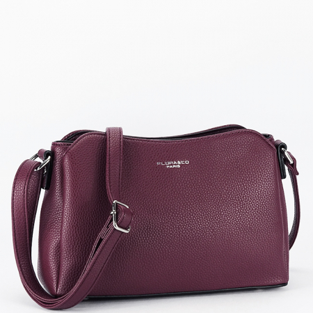 Posete - Geanta bordeaux casual Flora&CO Paris B-F2516 M9