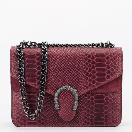 Femei - Geanta bordo din piele naturala B-1524 123