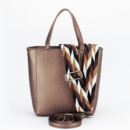 Femei - Geanta dama Flora&Co Paris B-H6901 16, Bronz