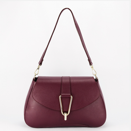 Valódi bőr - Bordó táska valódi bőrből 1755 125