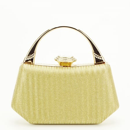 Femei - Geanta clutch aurie cu sclipici B-55461 06