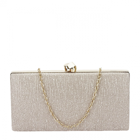Femei - Geanta clutch sampanie cu sclipici B-ABYH-809 06