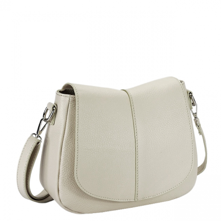 Femei - Geanta din piele naturala casual B-8960 123, Crem