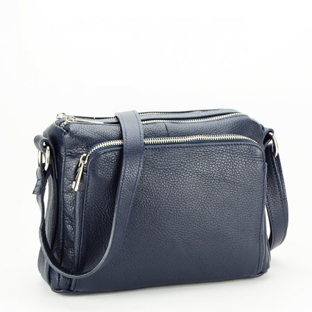 Femei - Geanta din piele naturala bleumarin B-8981 124