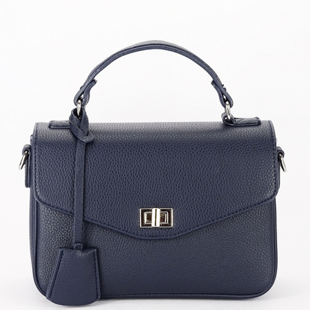 Femei - Geanta eleganta bleumarin B-F6979 M9