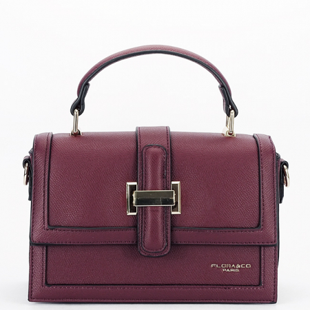 Femei - Geanta eleganta bordo B-F3680 14