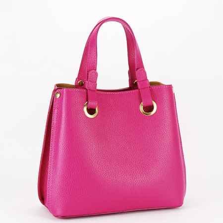 Femei - Geanta fucsia medie din piele naturala B-8916 129