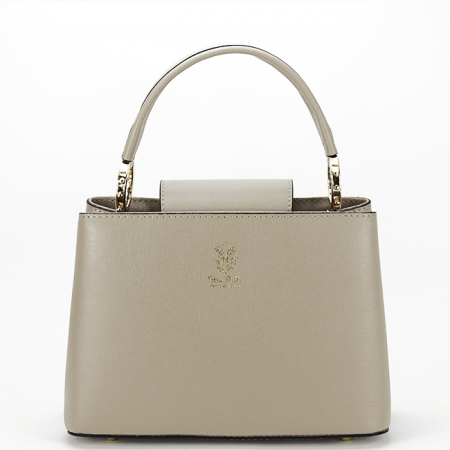 Valódi bőr - Világos szürke táska valódi bőrből 8950 132