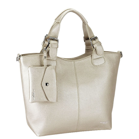 Noutati - Geanta ivory metalizat Flora&Co Paris B-F7143 12