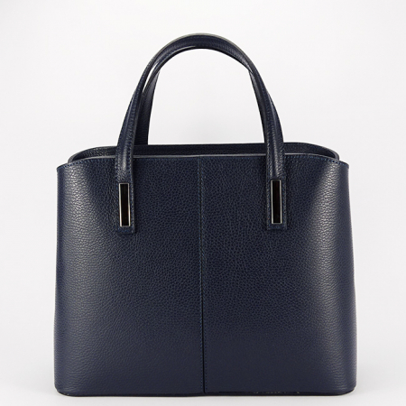 Nők - Sötétkék nagy bőrtáska 8922 130