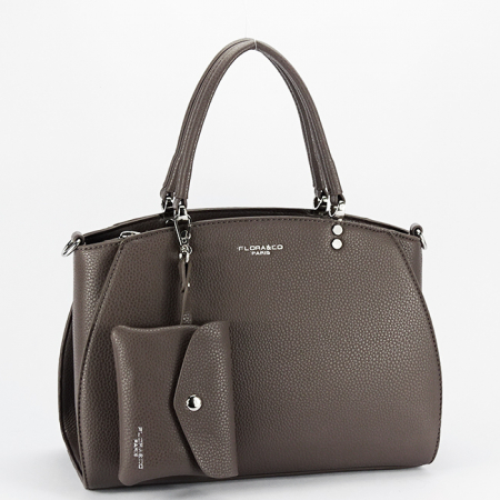 Femei - Geanta office/casual cu portofel inclus B-F8524 15, Maro